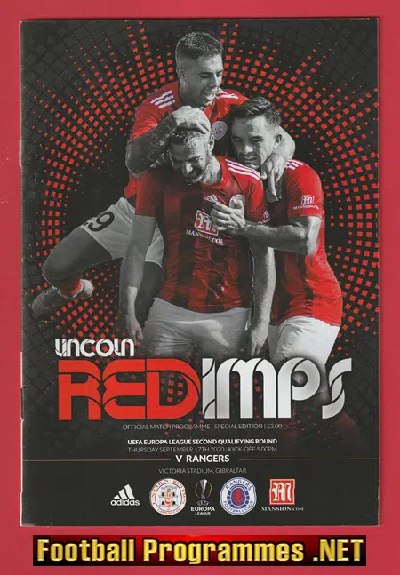 Lincoln Red Imps v Glasgow Rangers 2020 - Europa Cup Gibraltar