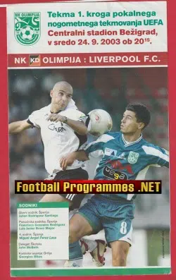 Olimpija Ljubljana v Liverpool 2003 - Slovinia