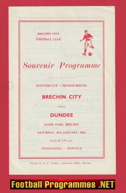 Brechin City v Dundee 1964 – Glebe Park Scotland