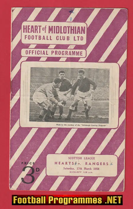 Heart Of Midlothian v Glasgow Rangers 1956 - Scotland