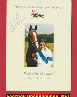 Bob Champion Signed Autograph Cancer Trust Horse Racing Jockey