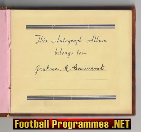 Dewsbury Rugby Team Autograph Book 1950s ?