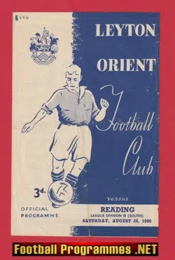 Leyton Orient v Reading 1950