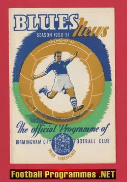 Birmingham City v Doncaster Rovers 1950