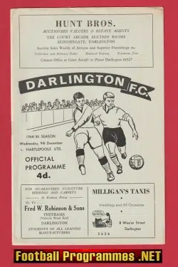 Darlington v Hartlepool United 1964