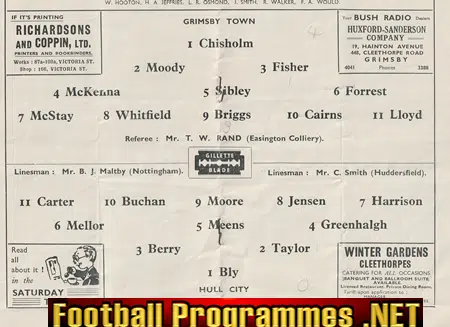 Grimsby Town v Hull City 1949 - FA Cup