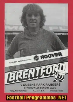 Stan Bowles Testimonial Benefit Match Brentford 1987 George Best