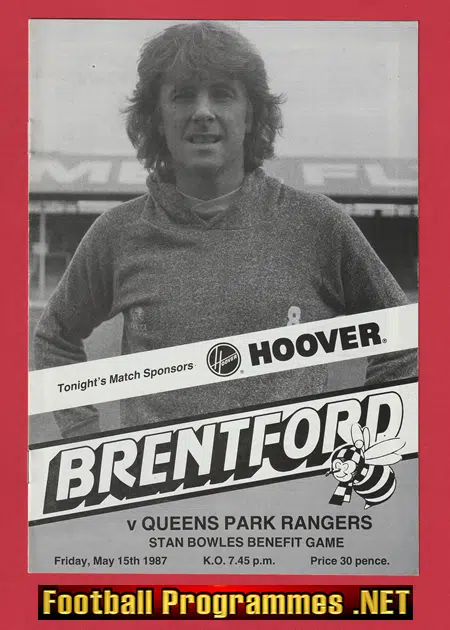 Stan Bowles Testimonial Benefit Match Brentford 1987 George Best