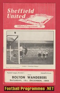 Sheffield United v Bolton Wanderers 1953 – 1950s