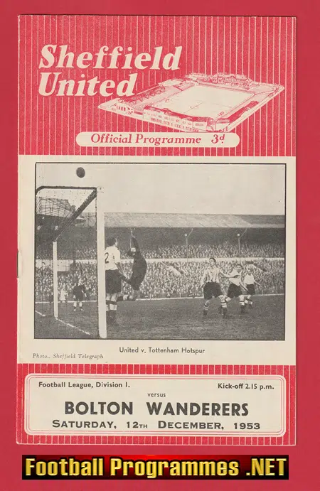 Sheffield United v Bolton Wanderers 1953 – 1950s