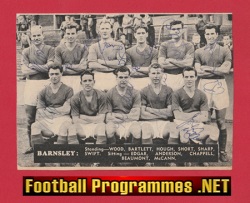 Barnsley Football Club multi SIGNED Team Picture 1957