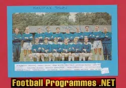 Halifax Town Football Club multi SIGNED Team Picture 1960s