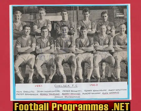 Chelsea Football Club multi SIGNED Team Picture 1961 - 1962