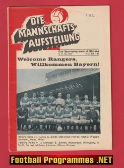 Bayern Munich v Glasgow Rangers 1967 - Germany German Cup Final
