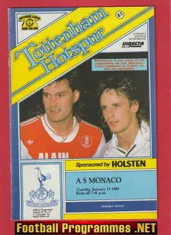 Tottenham Hotspur v Monaco 1989