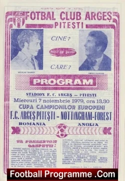 Arges Pitesti v Nottingham Forest 1979 – European Cup Romania