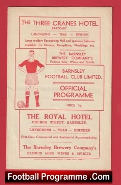 Barnsley v Hull City 1952 - football programme