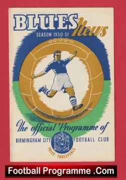 Birmingham City v Doncaster Rovers 1950 - football programme