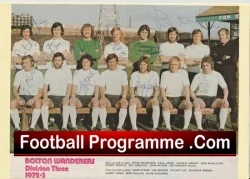Bolton Wanderers Football Club multi SIGNED Team Picture 1972 - football memorabilia
