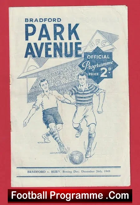 Bradford Park Avenue v Bury 1949 – BPA 1940s