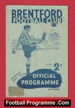 Brentford v Plymouth Argyle 1948 – Multi Autographed SIGNED