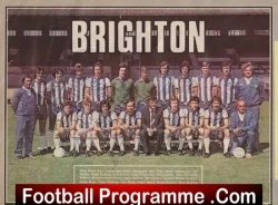 Brighton Hove Albion Football Club - Autographed Signed Poster - football programme