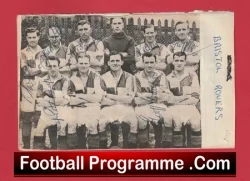 Bristol Rovers Football Club Multi Signed Autograph Picture 1952 - football memorabilia