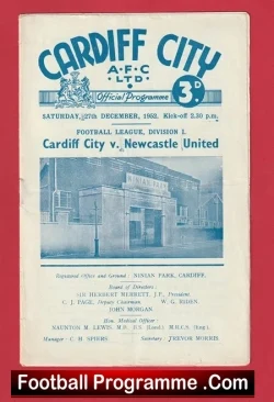 Cardiff City v Newcastle United 1952