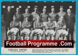 Carlisle United Football Club multi SIGNED Team Picture 1964 - football memorabilia