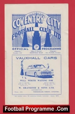 Coventry City v Southend United 1953