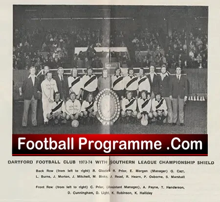 Dartford Football Club Official Handbook 1973 - 1974