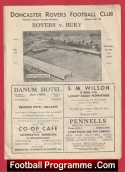 Doncaster Rovers v Bury 1948 – 1940s