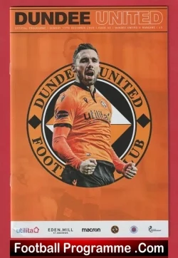 Dundee United v Glasgow Rangers 2020 - football programme