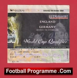England v Germany 2000 – Last Game at the OLD Wembley