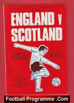 England v Scotland 1983 – Under 15 at Stoke City Kevin Pressman