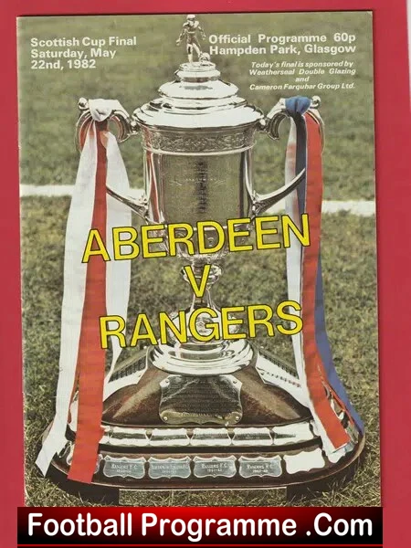 Glasgow Rangers v Aberdeen 1982 – Scotland Cup Final