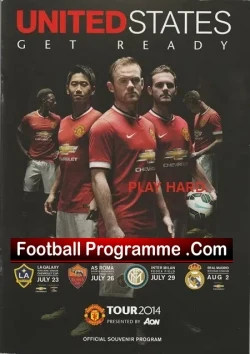 LA Galaxy v Manchester United 2014 - America Tour USA - football programme
