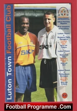 Luton Town v Tottenham 2001 – Pre Season Friendly