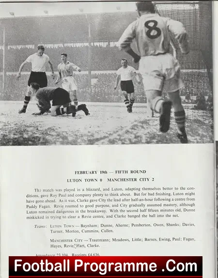 Manchester City Footbal Club - The Road To Wembey Souvenir 1956