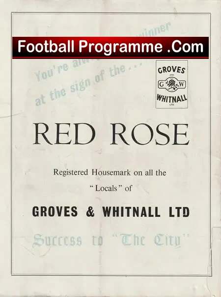Manchester City Footbal Club - The Road To Wembey Souvenir 1956