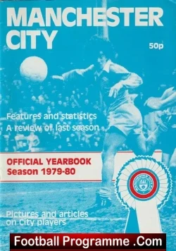 Manchester City Football Club Official Handbook 1979 - 1980 - football memorabilia