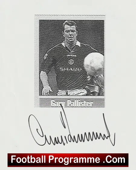 Manchester United Gary Pallister Signed Autograph 1990s