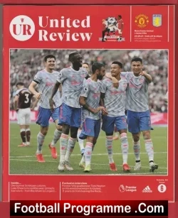 Manchester United v Aston Villa 2021 - football programme