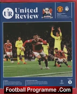 Manchester United v Atalanta 2021 - Champions League - football programme