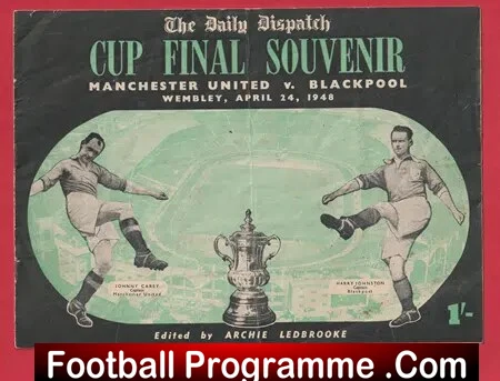 Manchester United v Blackpool 1948 – Cup Final Souvenir