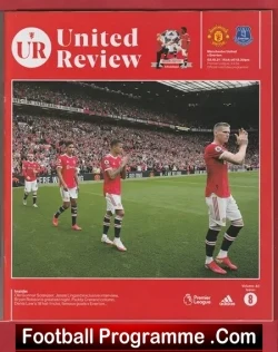Manchester United v Everton 2021 - football programme