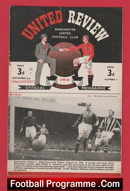 Manchester United v Manchester City 1949 – 1940’s Man Utd