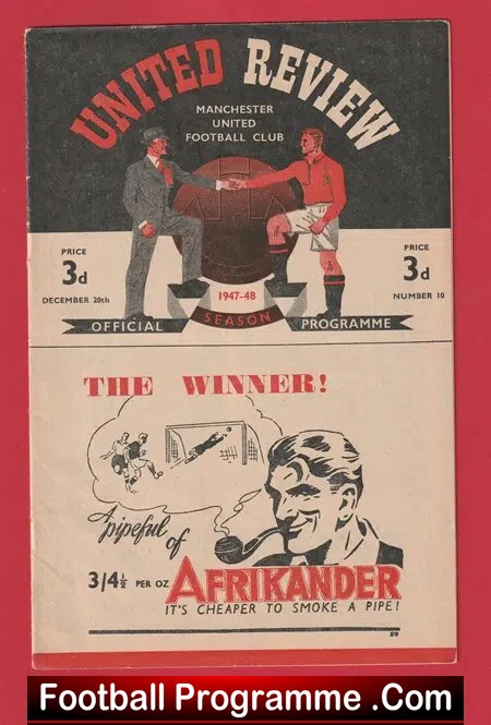 Manchester United v Middlesbrough 1947 – 1940s Man Utd