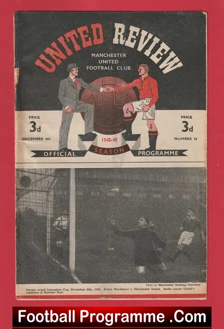 Manchester United v Newcastle United 1948 – Man Utd 1940s