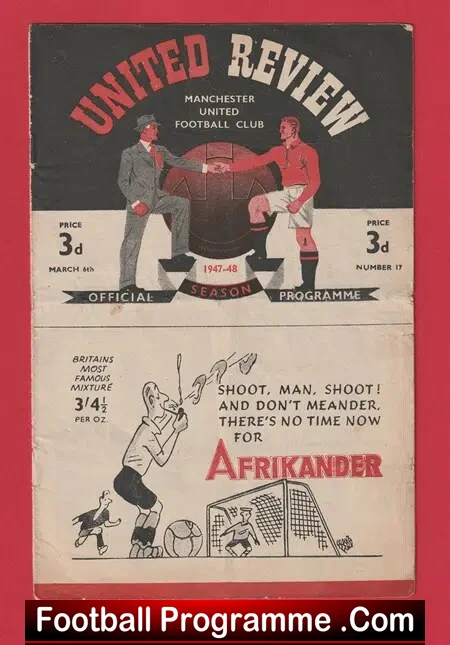 Manchester United v Sunderland 1948 – 1940’s Man Utd